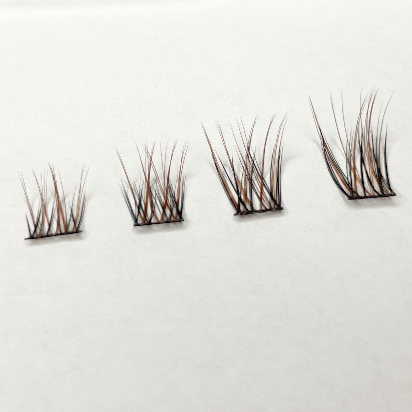 BROWN Natural C-curl Clusters/Lashes