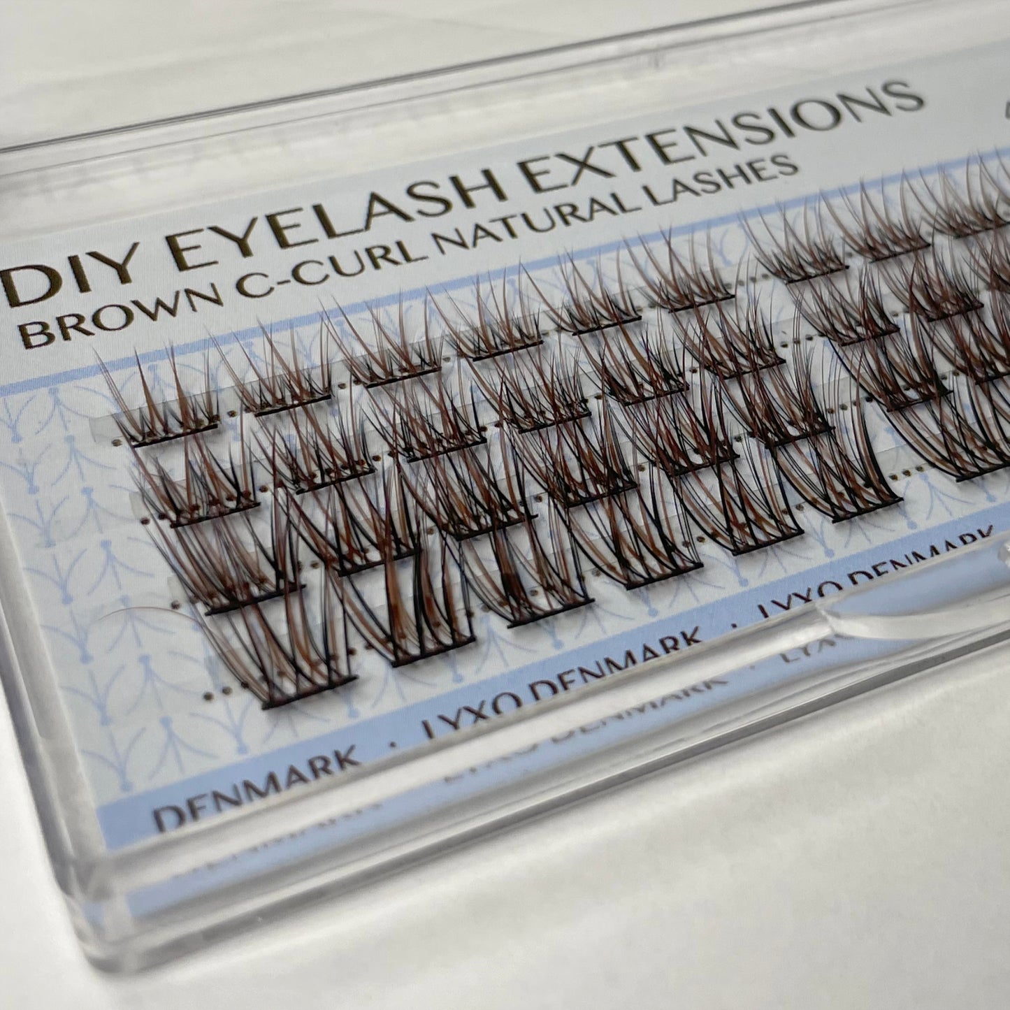 BROWN Natural C-curl Clusters/Lashes