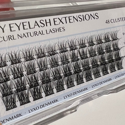 2. BLACK Natural C-curl Clusters/Lashes