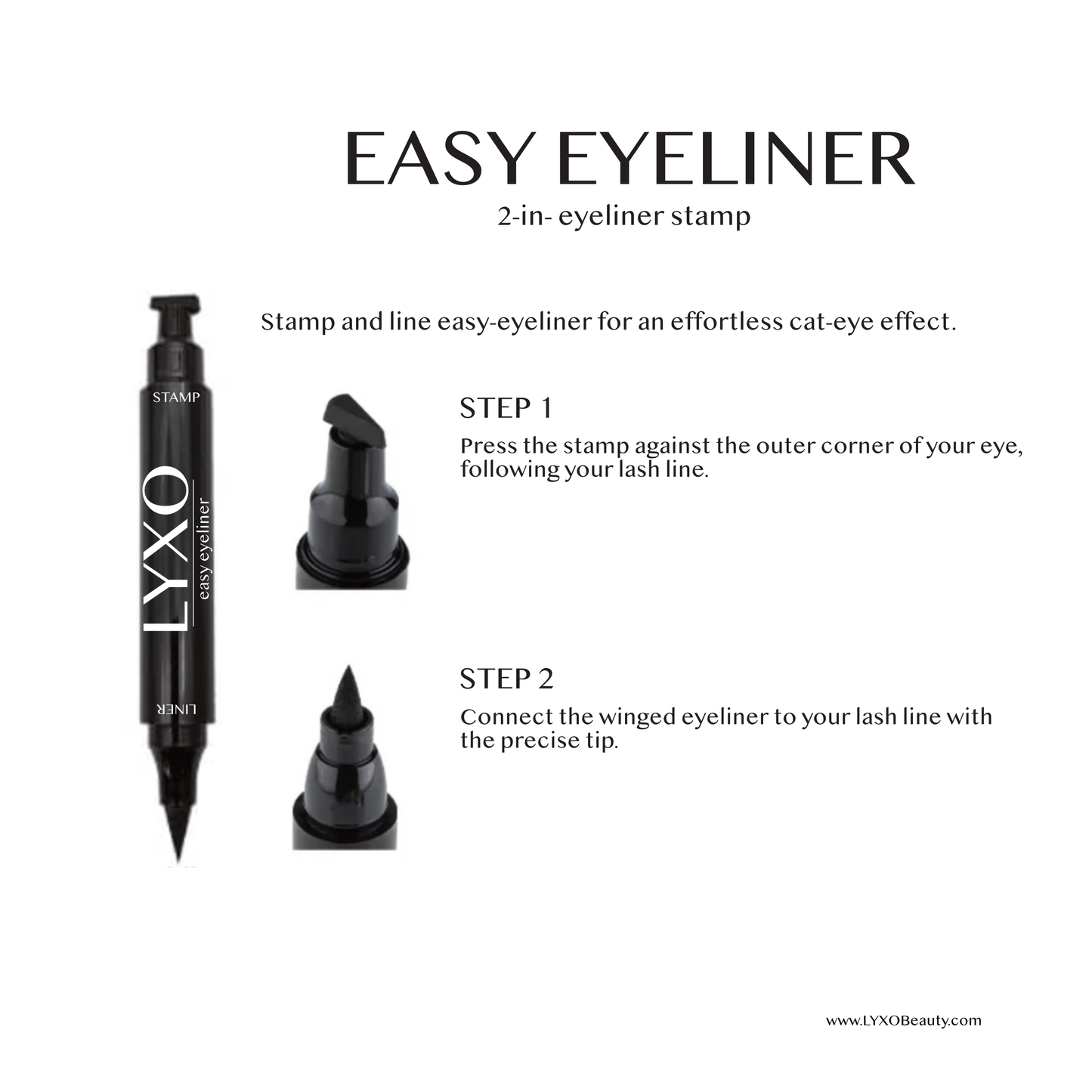 Easy Eyeliner: 2-i-1 Stamp + Liner pen