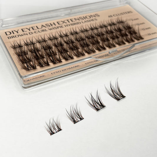 BRUNA Wispie Hybrid D-curl Clusters/Lashes