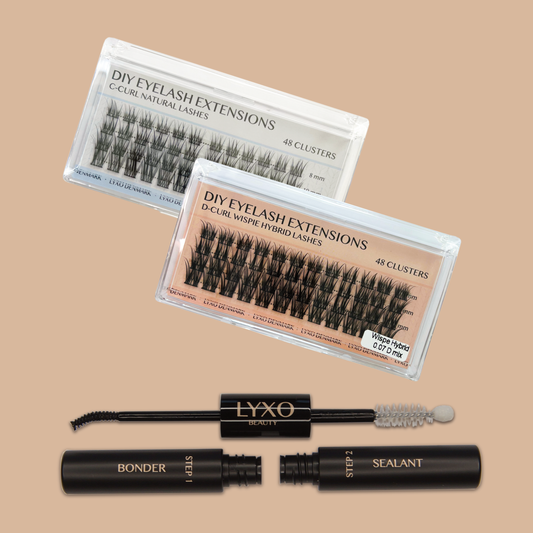 DIY Eyelash Extensions VALUE PACK (black glue)