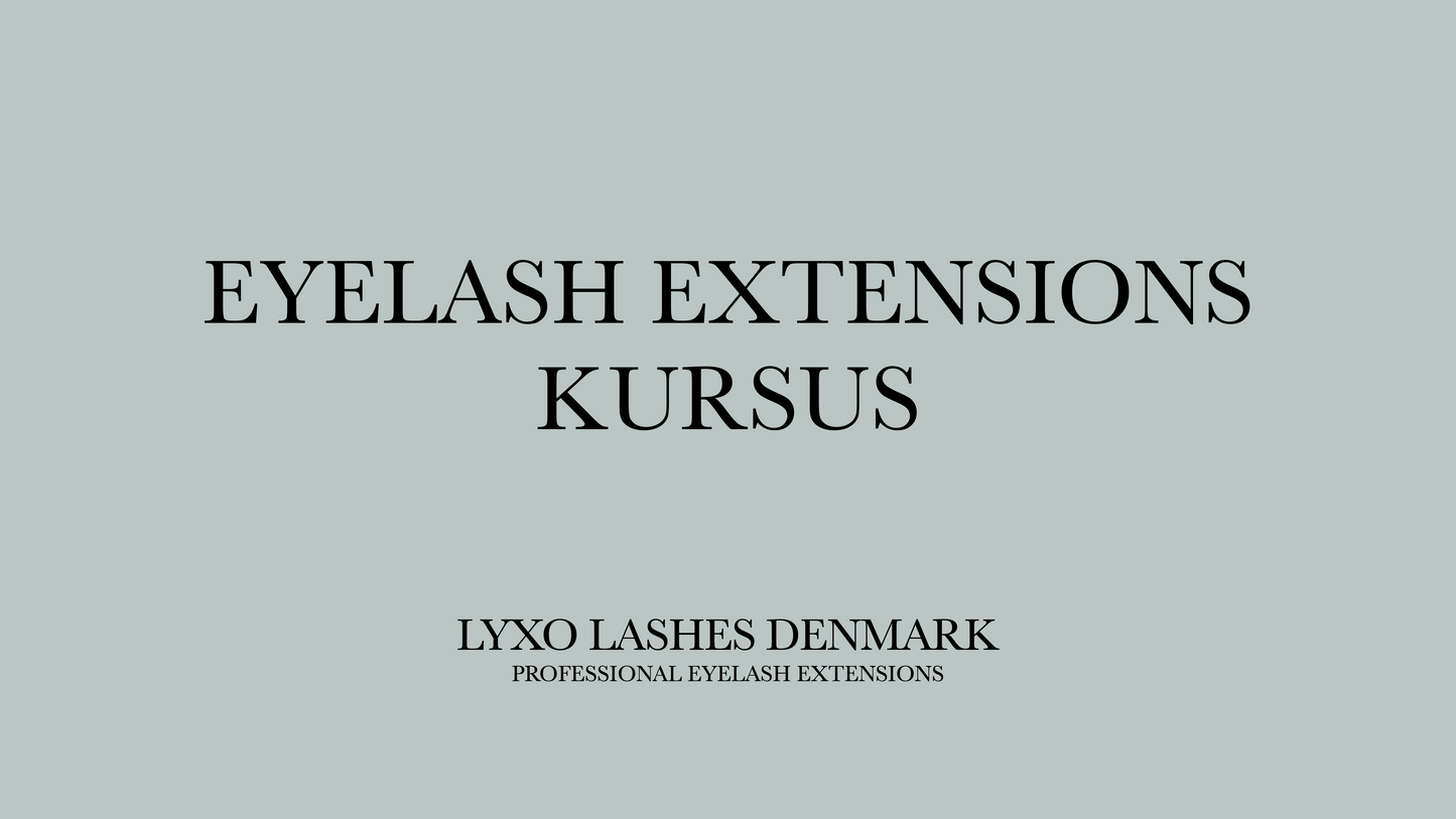Eyelash Extensions Course (ONLINE)